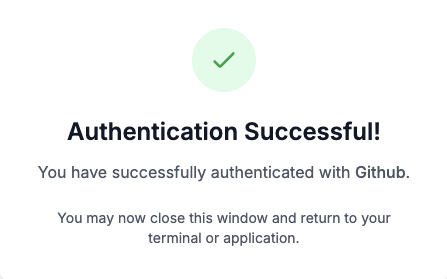 GitHub OAuth 成功页面